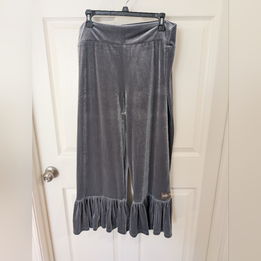 NWT Matilda Jane Velour Ruffle Pants